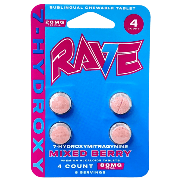 Rave 7-OH Extract Tablets 20mg | 4ct