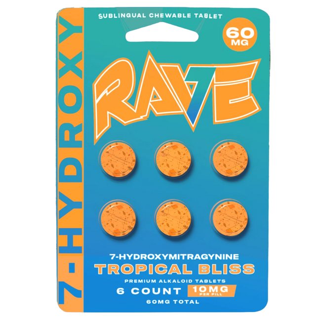 Rave 7-Hydroxymitragynine Extract Tablets 10mg | 6ct