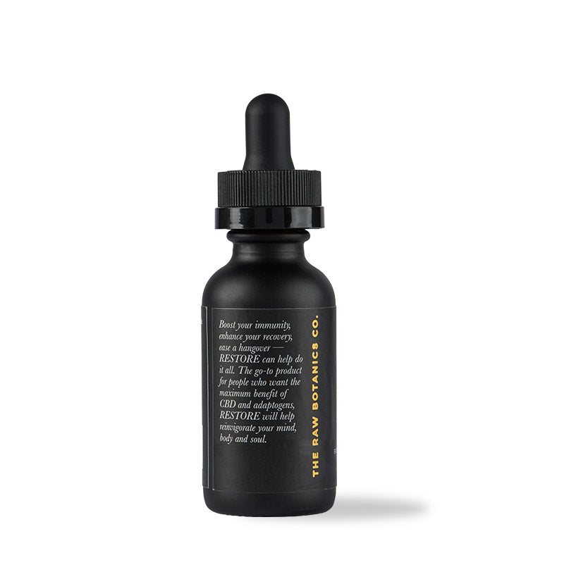 RESTORE & Recover Immunity Boost | CBD, CBG, Cordyceps, Turkey Tail, Vitamin D Tincture