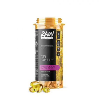 Raw Cannabinoid Neutractiv Gel Capsules - 1750MG Best Sales Price - Edibles