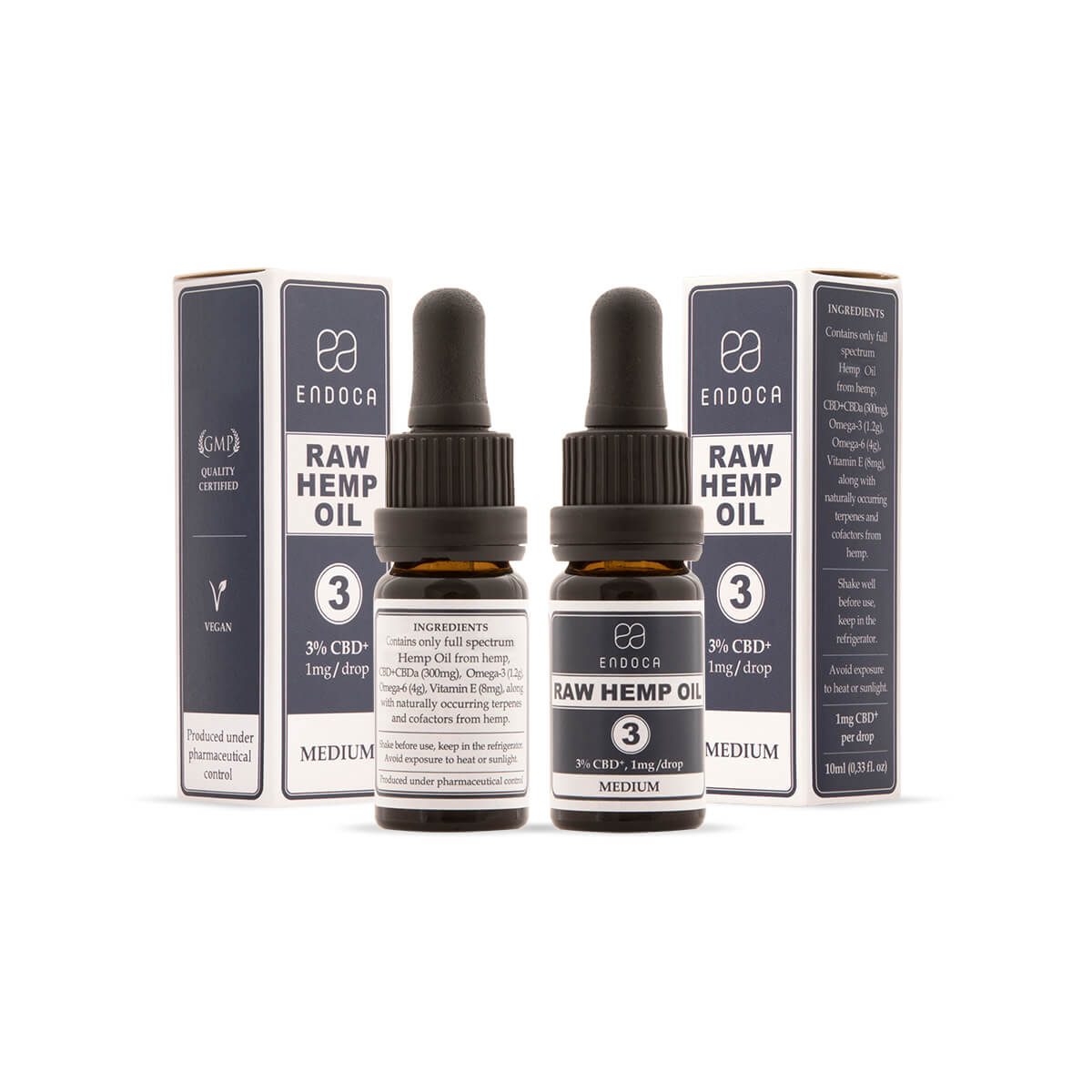 Endoca DE ROH-CBD ÖL 30 MG CBD+/ML (MEDIUM)