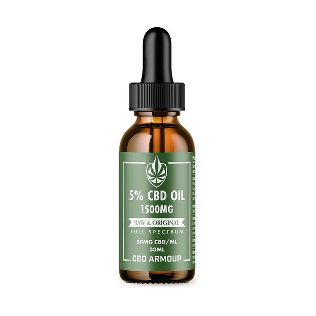 CBD Armour CBD Oil 5% – Raw & Original Best Sales Price - Tincture Oil