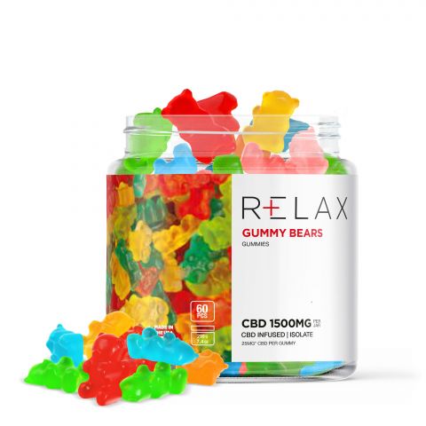 Relax Full Spectrum CBD Gummy Bears - 1500MG Best Sales Price - Gummies