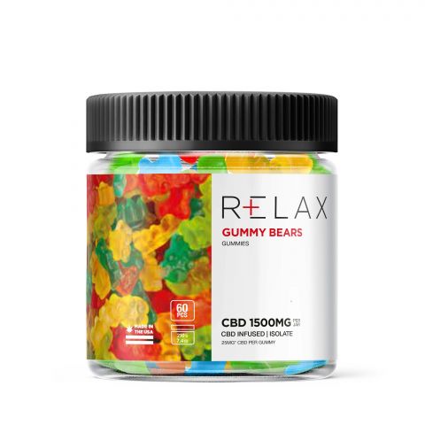 Relax Full Spectrum CBD Gummy Bears - 1500MG Best Sales Price - Gummies