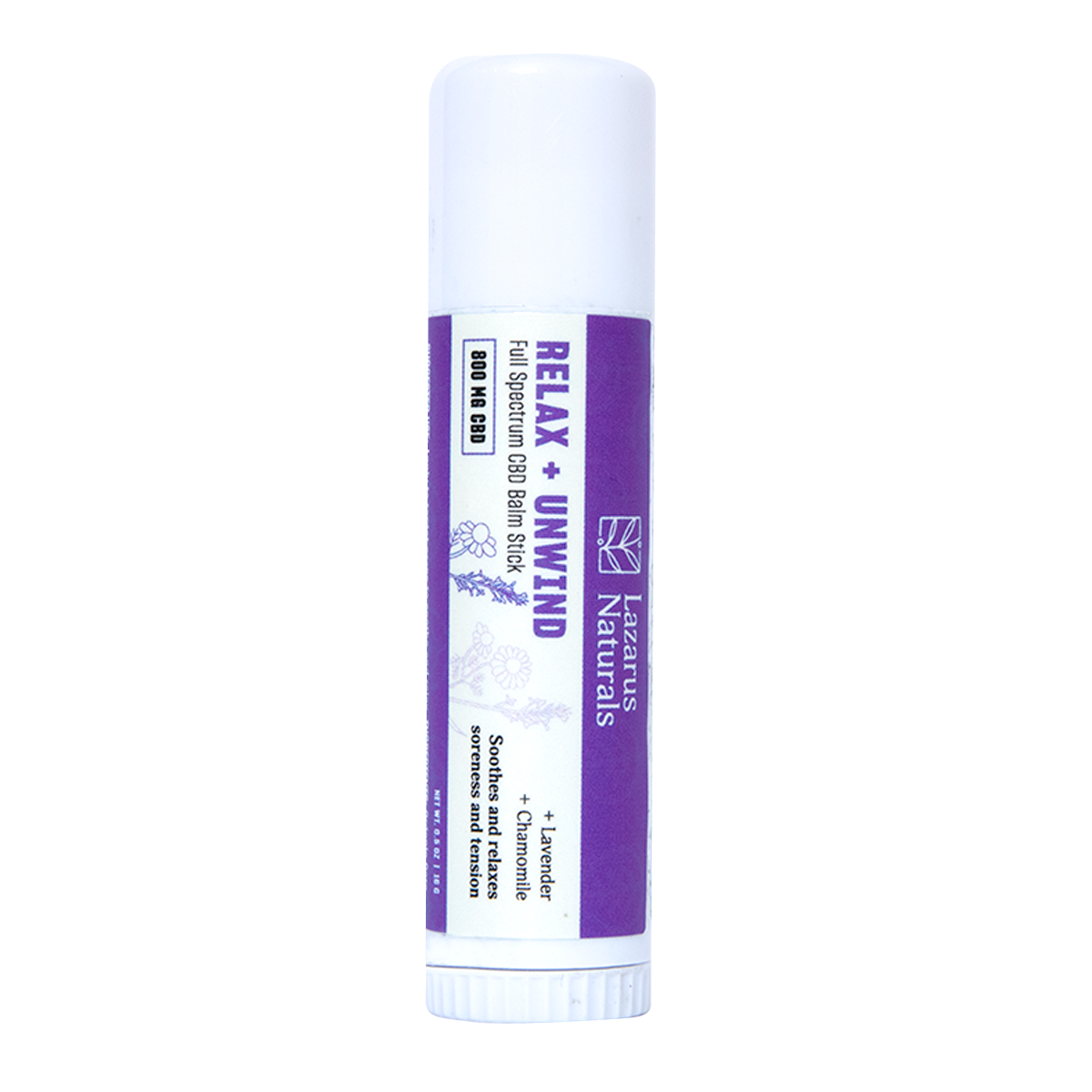Lazarus Naturals CBD BALM STICK, RELAX + UNWIND