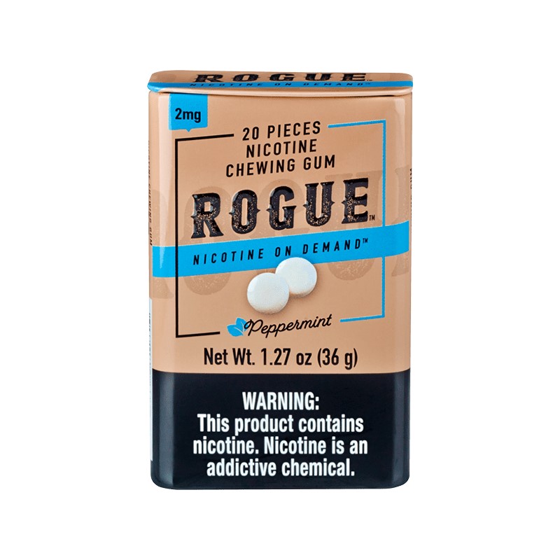 Rogue Wintergreen Nicotine Gum (20 Pieces/Tin) Best Sales Price - CBD