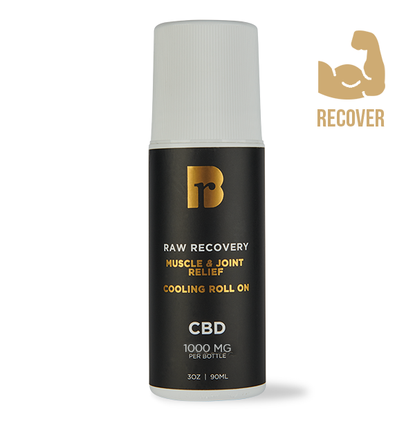 Raw Recovery Cooling Roll-on |  CBD, Menthol, Lavender, White Camphor, and Rosemary