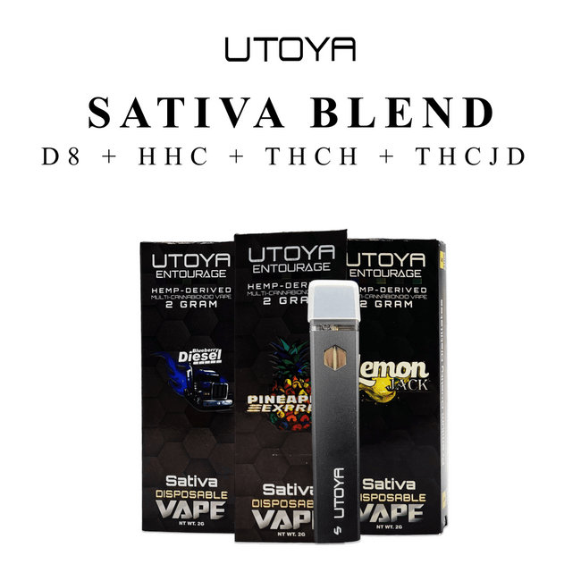 Utoya | Sativa Blend THC-H + THC-JD Disposable Vape - 2g Best Sales Price - Vape Pens