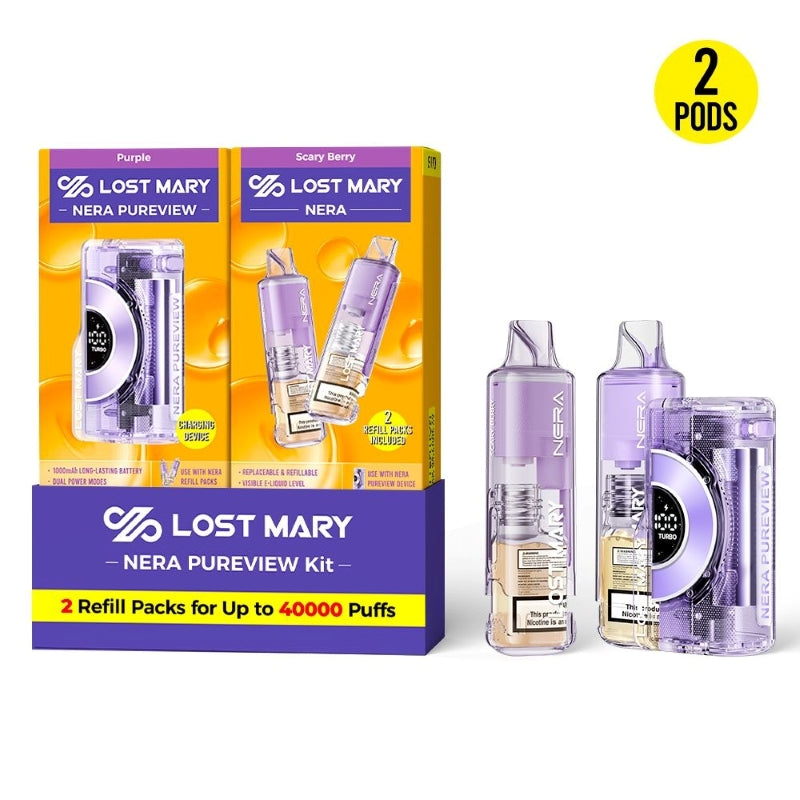 Lost Mary Nera Pureview 40K Disposable Vape 5% (40000 Puffs)