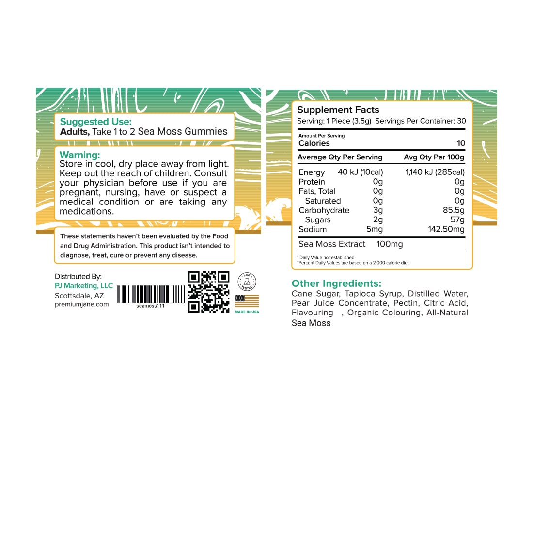 Premium Jane Sea Moss Gummies