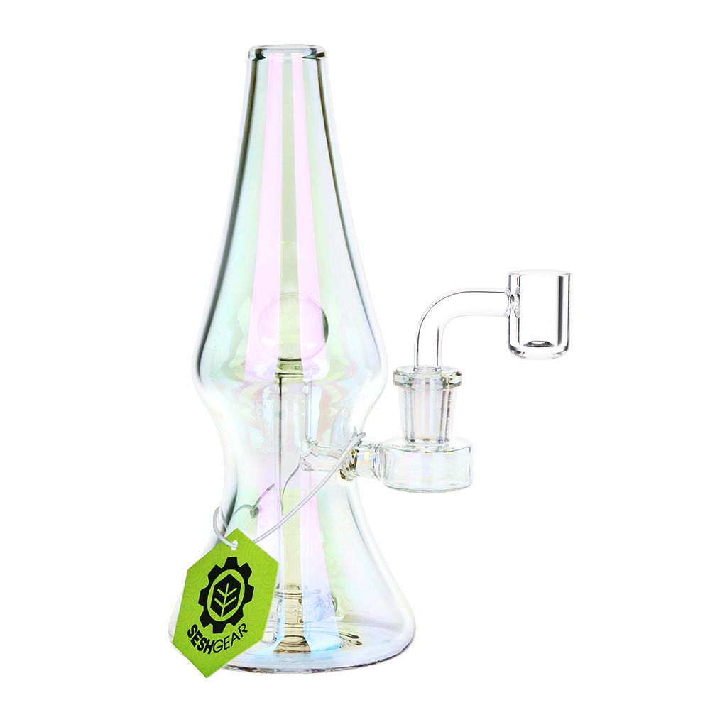 SeshGear Lava Lamp Electroplated Ombre Glass Dab Rig