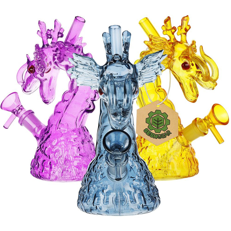 SeshGear Rising Dragon Glass Water Pipe Best Sales Price - Bongs