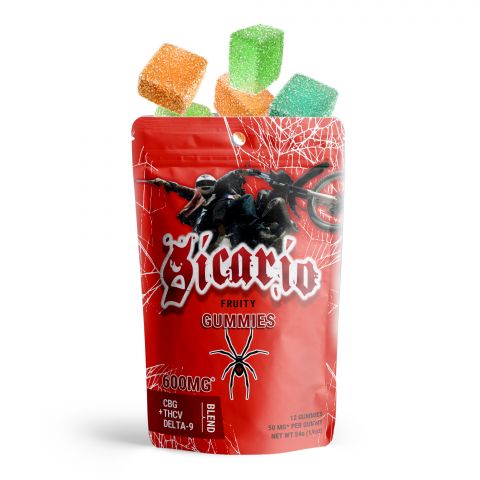 Sicario Fruity Gummies - CBG, THCV, Delta 9 Blend - 600MG - Pure Blanc ...