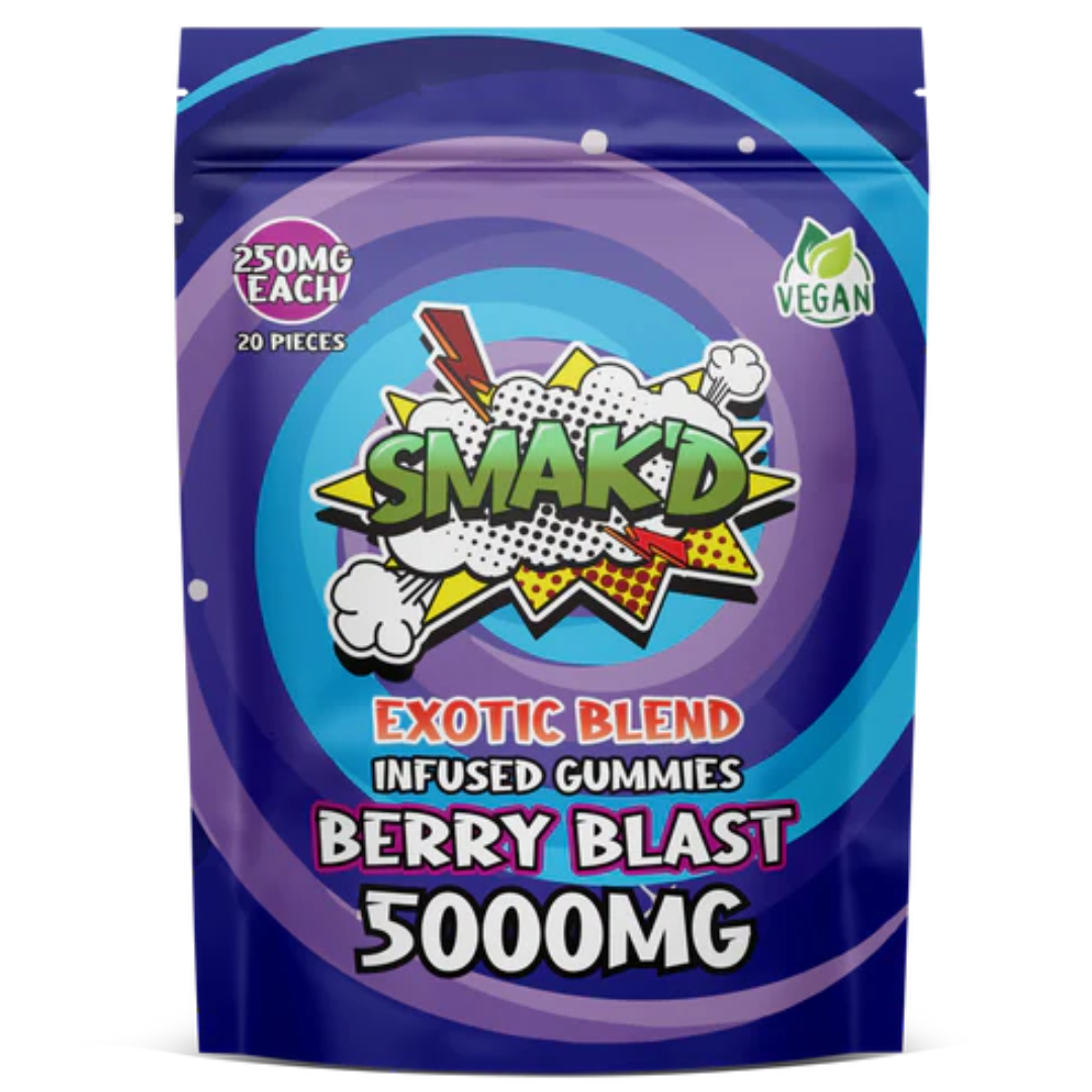 SMAK’D Exotic Blend Gummies 5000mg