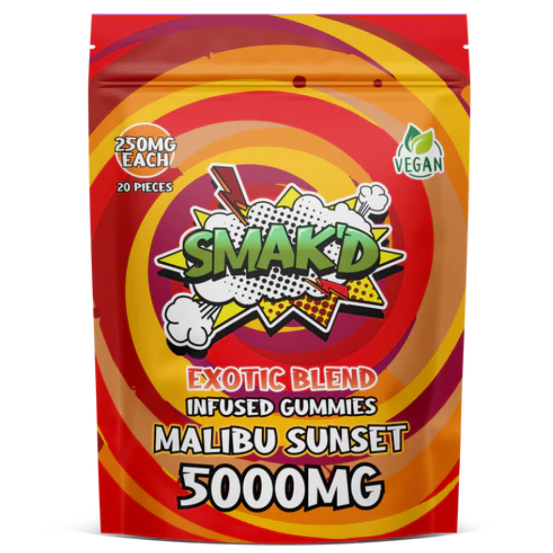 SMAK’D Exotic Blend Gummies 5000mg