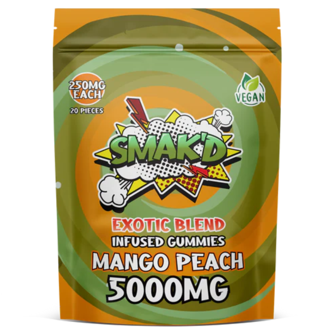 SMAK’D Exotic Blend Gummies 5000mg