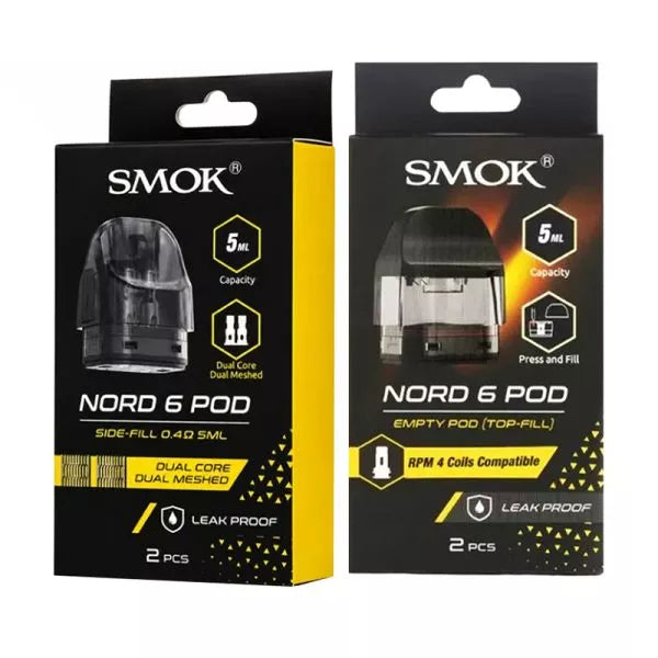 Smok Nord 6 Replacement Pods 2 Pcs Best Sales Price - Accessories