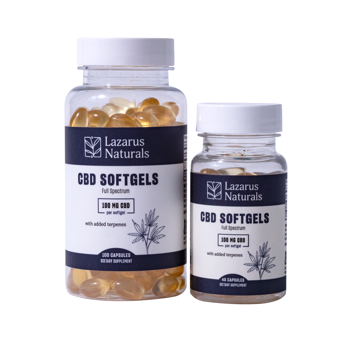 Lazarus Naturals CBD SOFTGELS, 100MG
