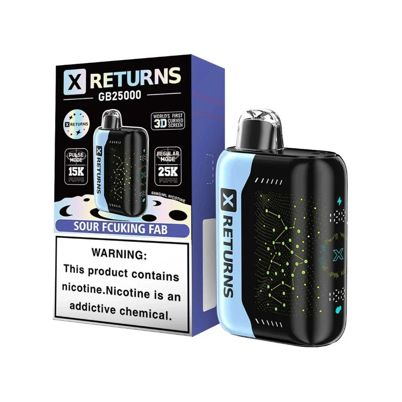 X Returns GB25000 Disposable Vape (18ml, 5%) Best Sales Price - Disposables