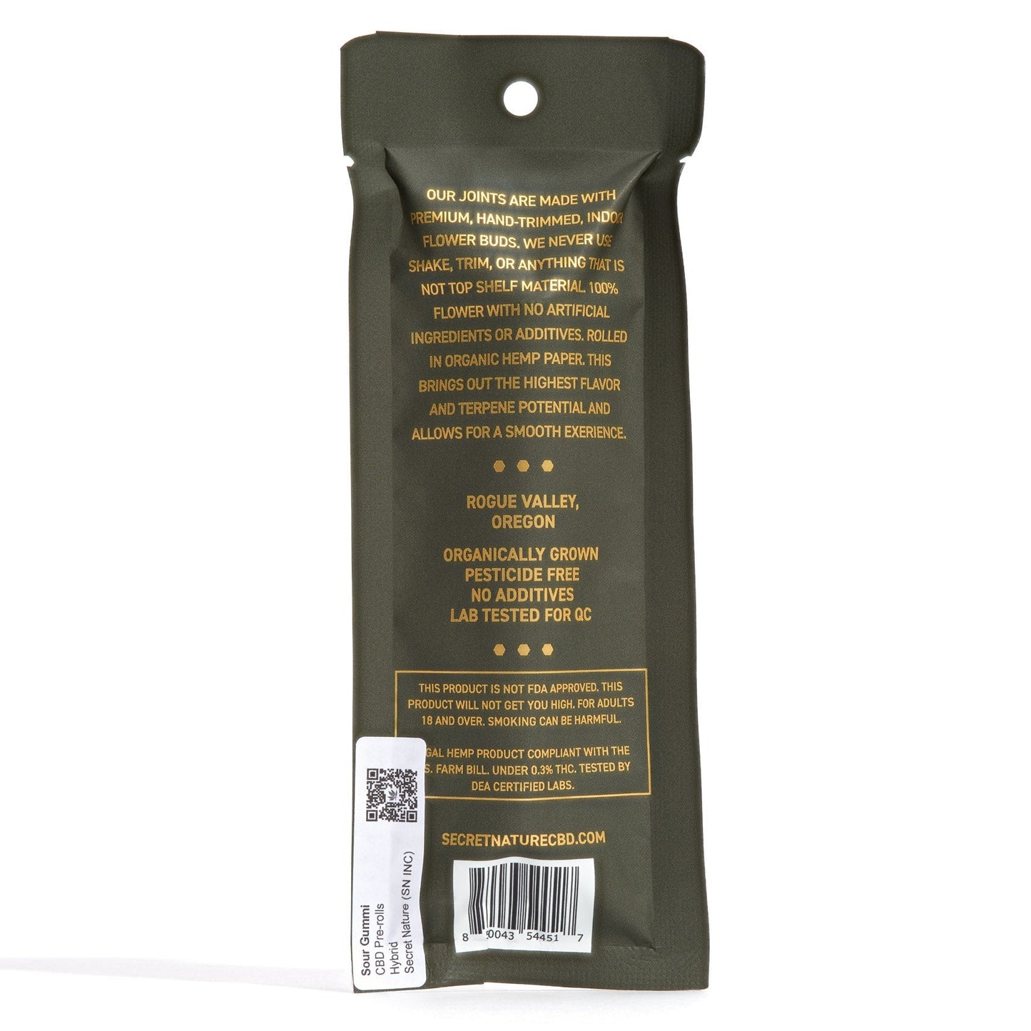 Secret Nature Sour Gummi 2 Pack CBD Pre-Rolls