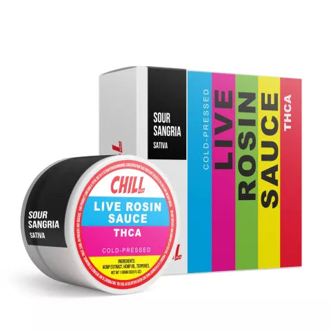 Chill Sour Sangria Live Rosin Sauce - THCA - Sativa Best Sales Price - CBD
