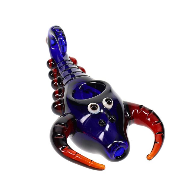 Stinger Colored Glass Scorpion Hand Pipe