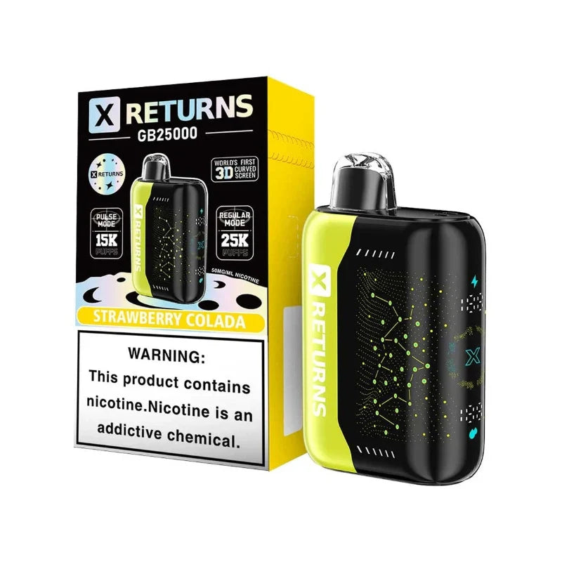 X Returns GB25000 Disposable Vape (18ml, 5%) Best Sales Price - Disposables