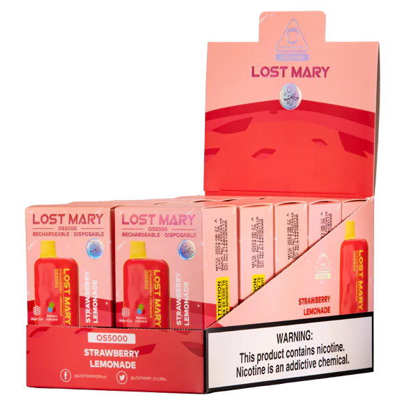 Strawberry Lemonade Lost Mary OS5000 Best Sales Price - Disposables