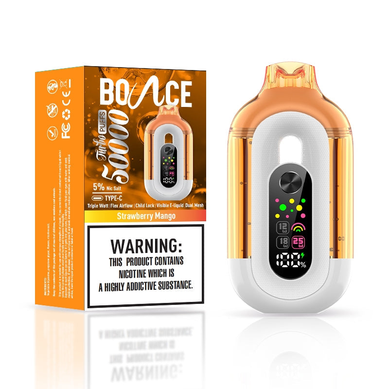 Bounce Turbo 50K Disposable Vape 25W 5%