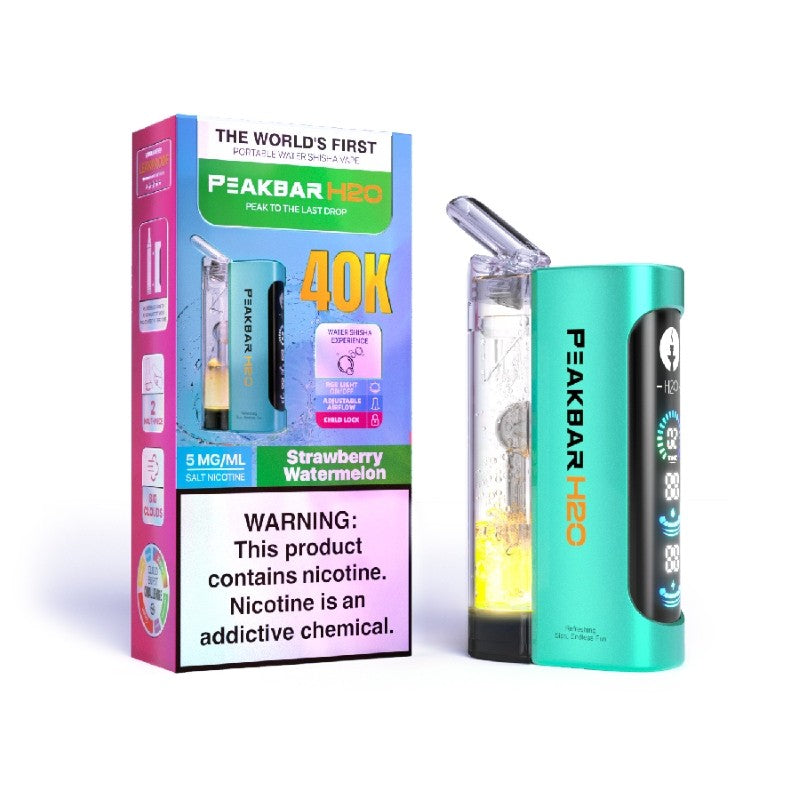 PeakBar H2O 40K Disposable Vape (20ml, 0.5%)