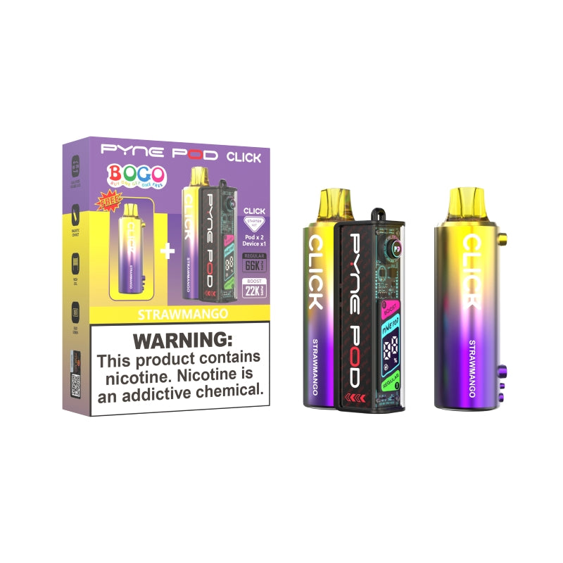 Pyne Pod Click 66K Disposable Vape Starter Kit 5% (66000 puffs)
