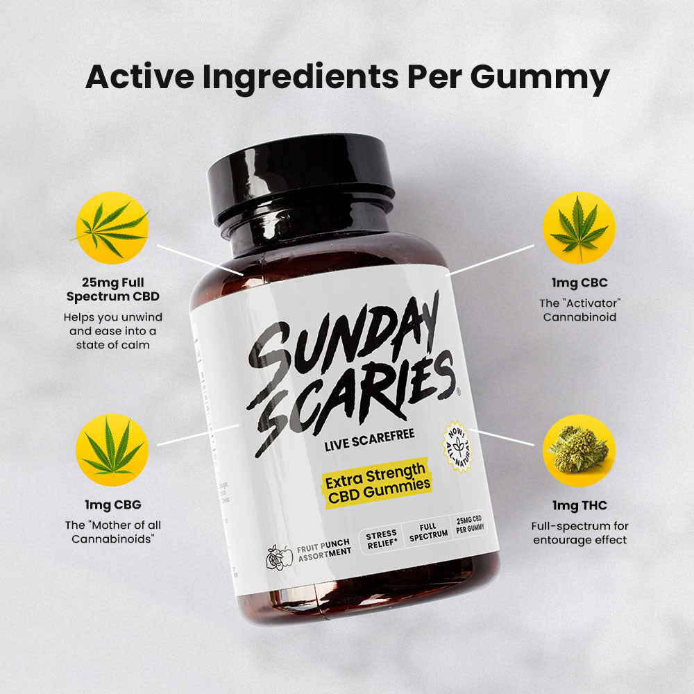 Sunday Scaries Extra Strength CBD Gummies [Best Seller]