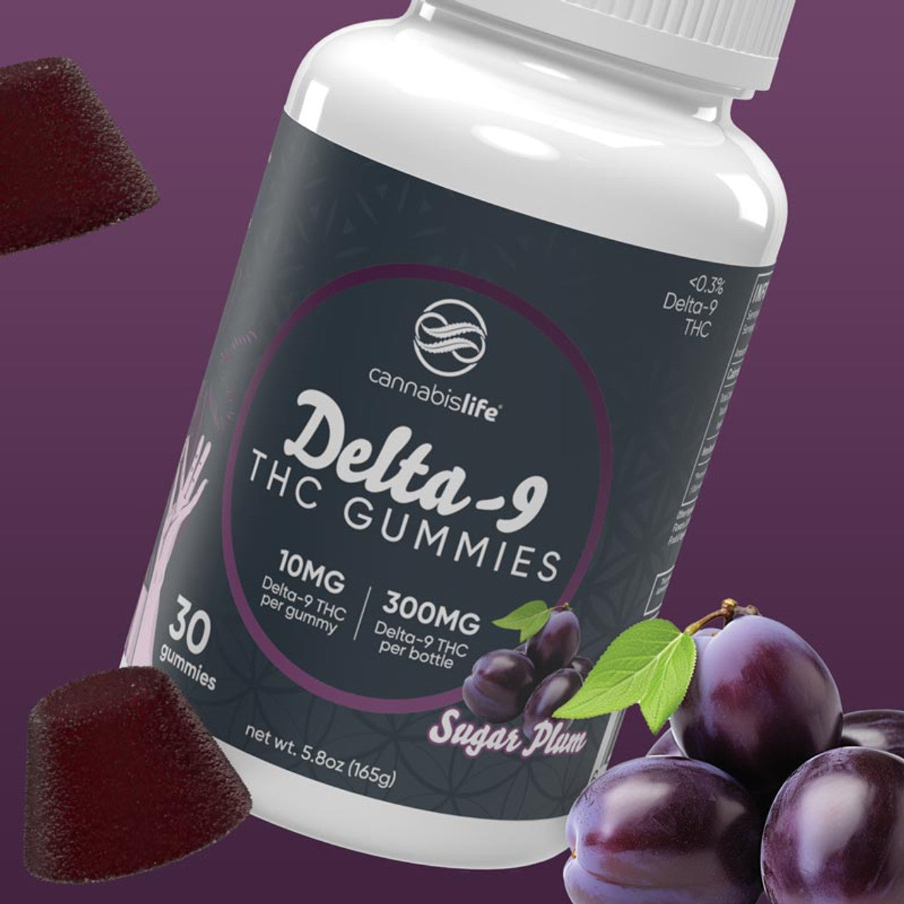 Sugar Plum Delta 9 Gummies 30ct 300mg