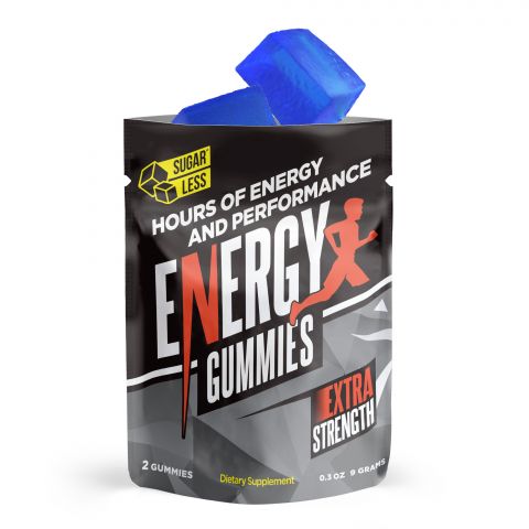 Sugarless Energy Gummies - Energy Boost Supplement - 2 Pack Best Sales Price - Gummies