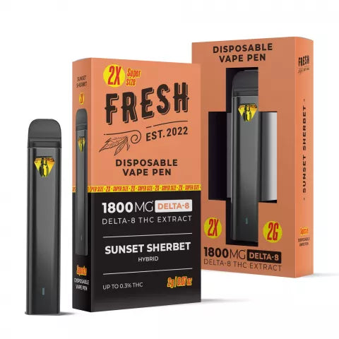 Sunset Sherbet Vape Pen - Delta 8 - Disposable - 1800MG - Fresh Best Sales Price - Vape Pens