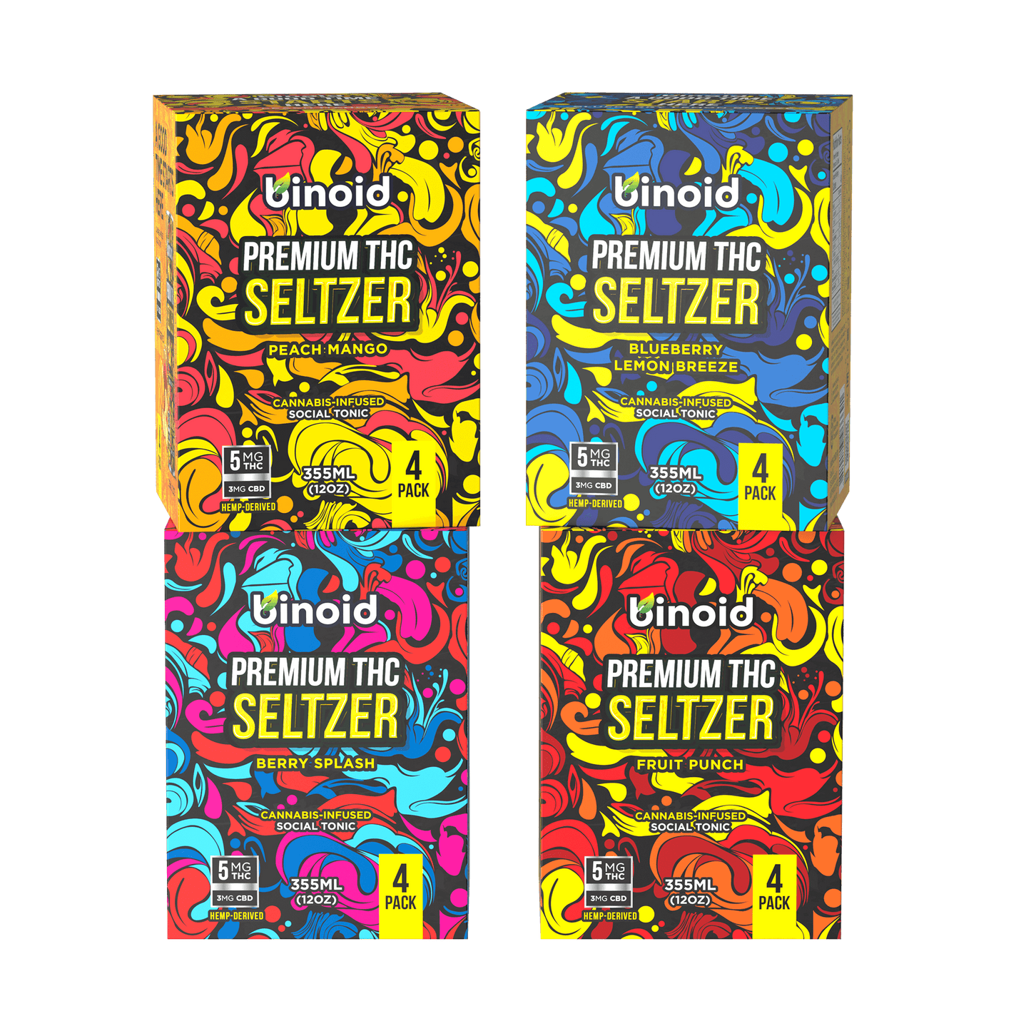 Binoid THC Seltzer – Good Vibes Bundle