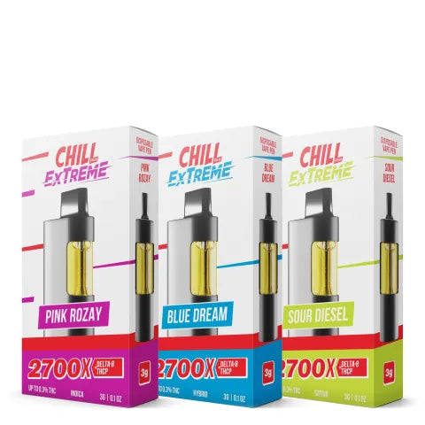 THCP, D8 Vape Pens Bundle - 2700mg - Chill Extreme