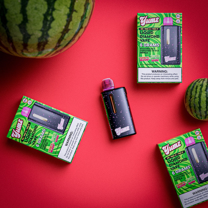Yumz - Tigers Blood + Watermelon Kush - Indica - THC Disposable Vape ( 6 Grams ) ( D9 + THCA + THC-P ) Best Sales Price - Vape Pens