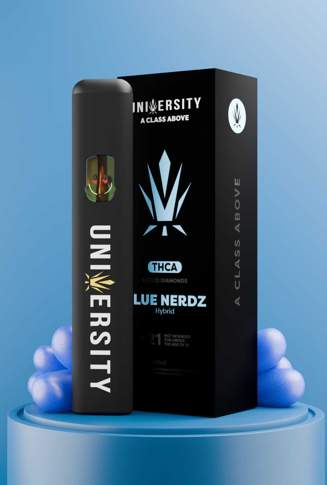 Blue Nerdz – THCA Liquid Diamonds Disposable Vape