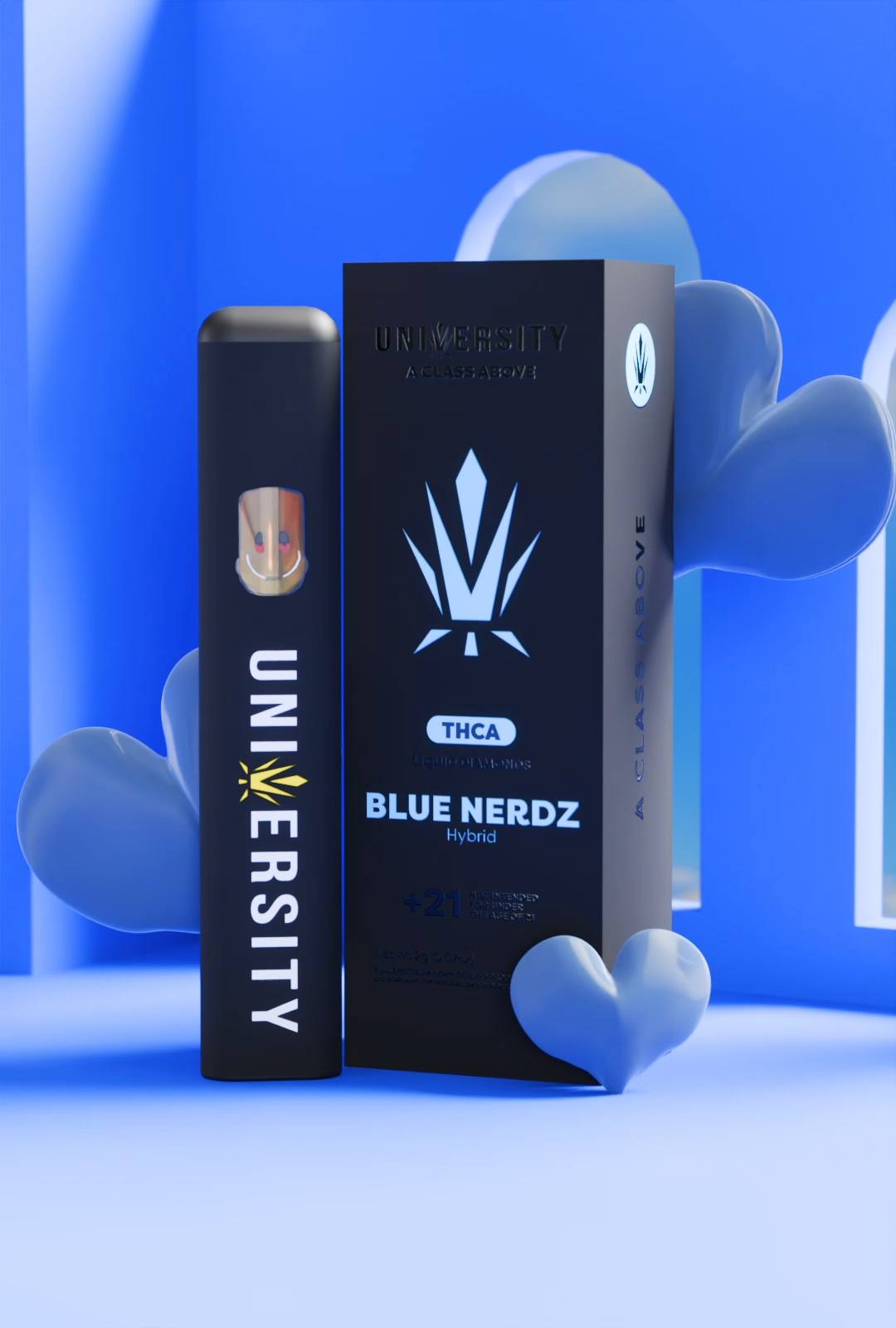Blue Nerdz – THCA Liquid Diamonds Disposable Vape
