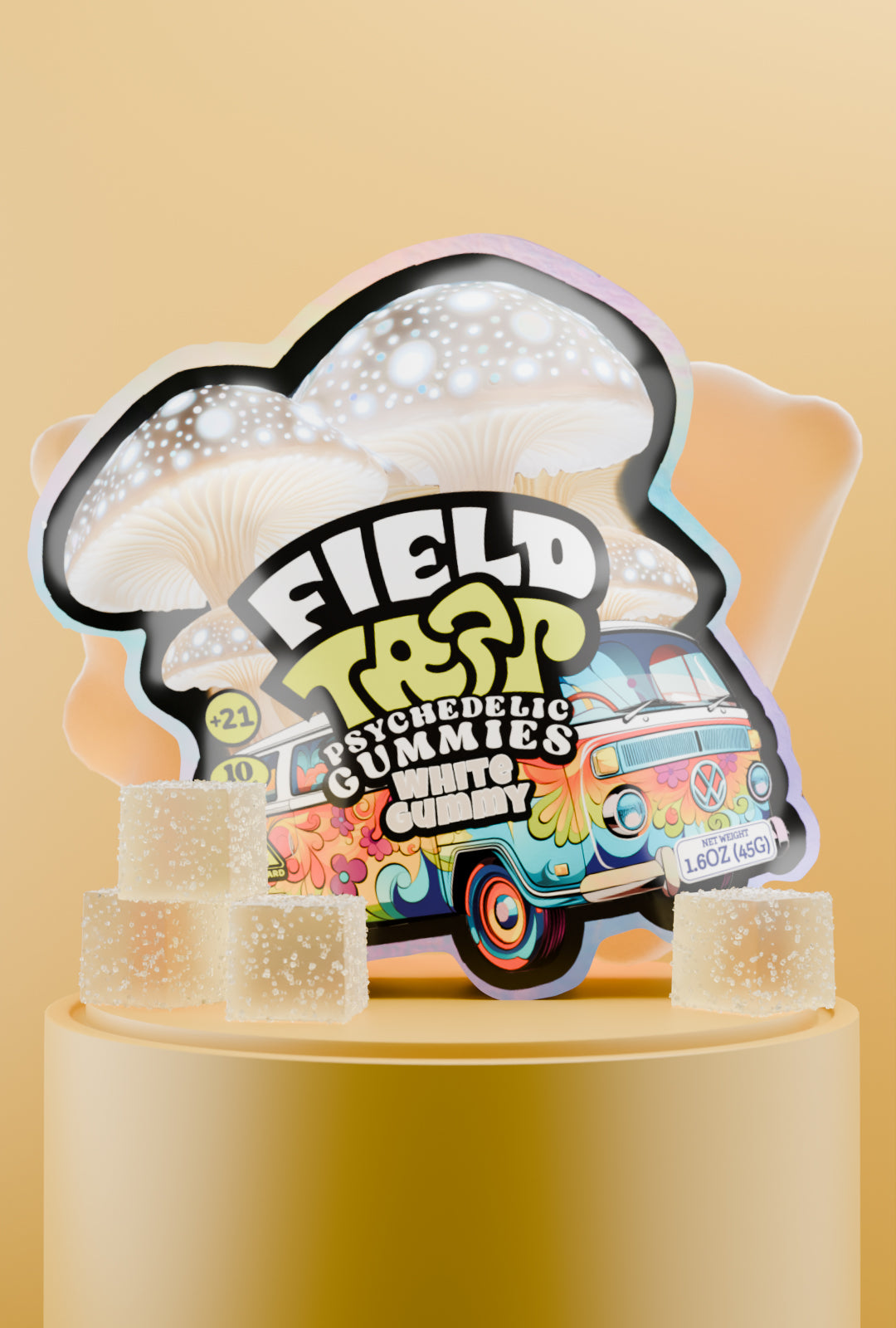 White Gummy – Psychedelic Magic Mushroom Gummies