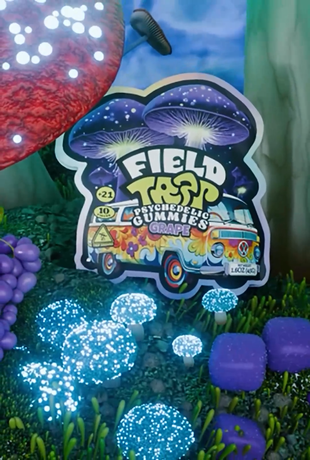 Grape – Psychedelic Magic Mushroom Gummies
