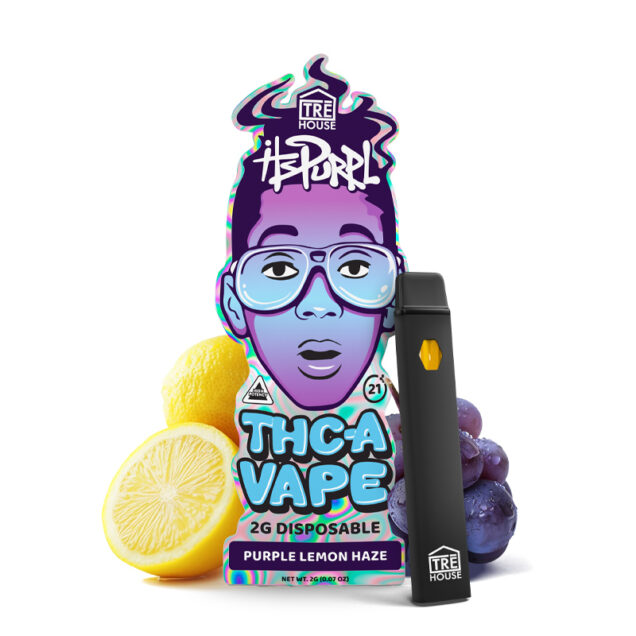 Tre House ItsPurpl Purple Lemon Haze THCA Vape Pen
