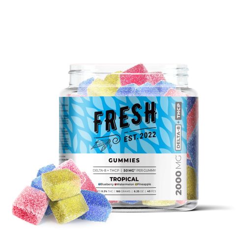Tropical Gummies - Delta 8, THCP Blend - 2000MG - Fresh Best Sales Price - Gummies
