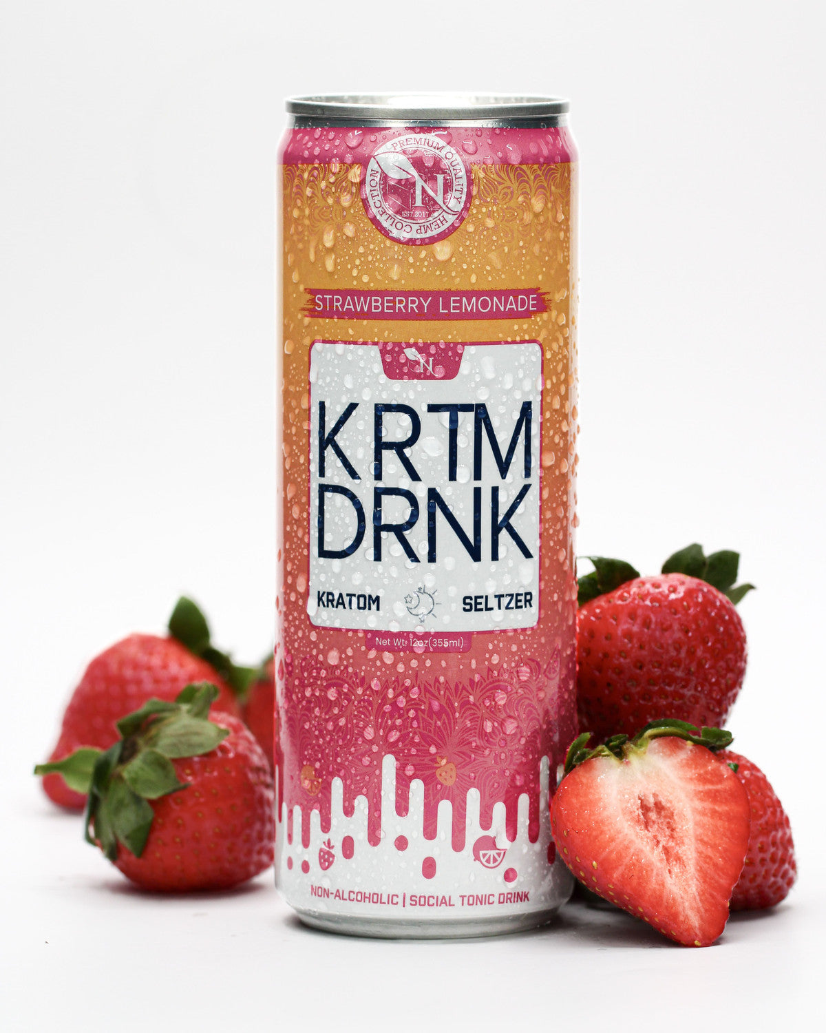KRATOM BEVERAGE - STRAWBERRY LEMONADE - 80MG - 4 PACK