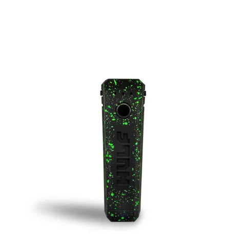 UNI Adjustable Cartridge Vaporizer by Wulf Mods - Black Green Spatter Best Sales Price - Vape Cartridges