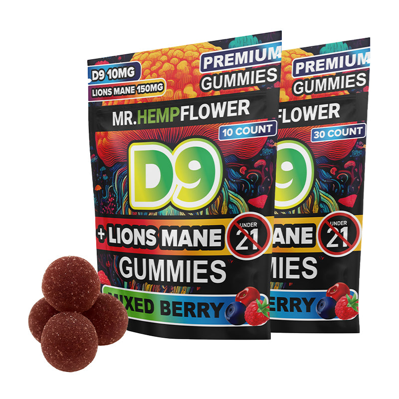 D9 Lion’s Mane Gummies-10mg D9 &amp; 150mg Lion’s Mane Best Sales Price - Gummies