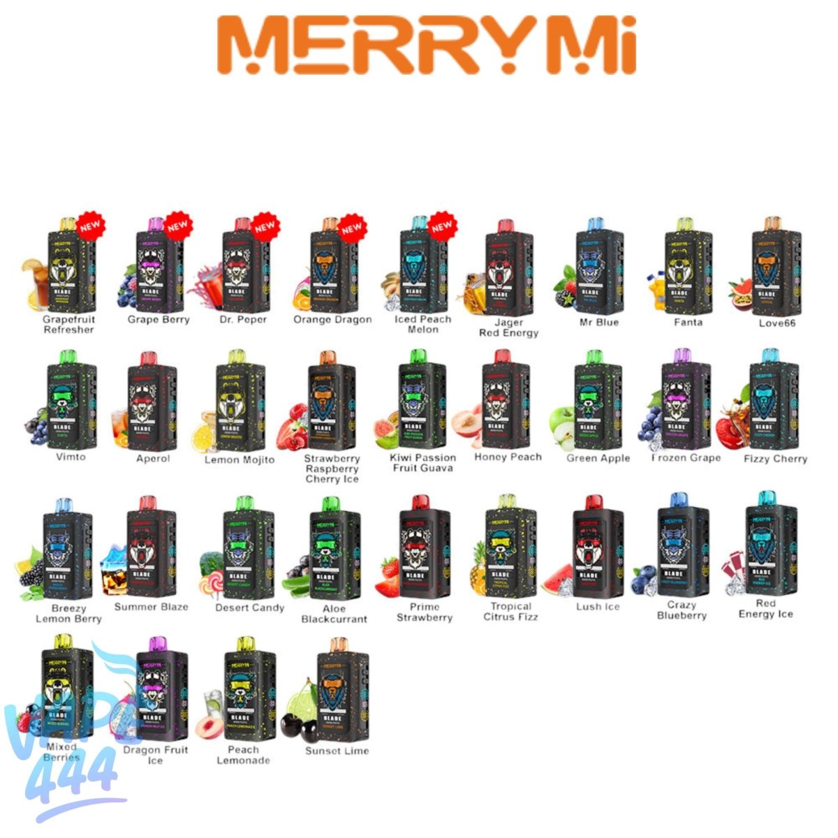 Merry-Mi – Blade 30K – Disposable Vape – 5% Nicotine Best Sales Price - Disposables