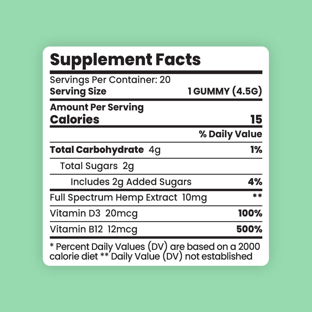 Sunday Scaries Vegan CBD Gummies