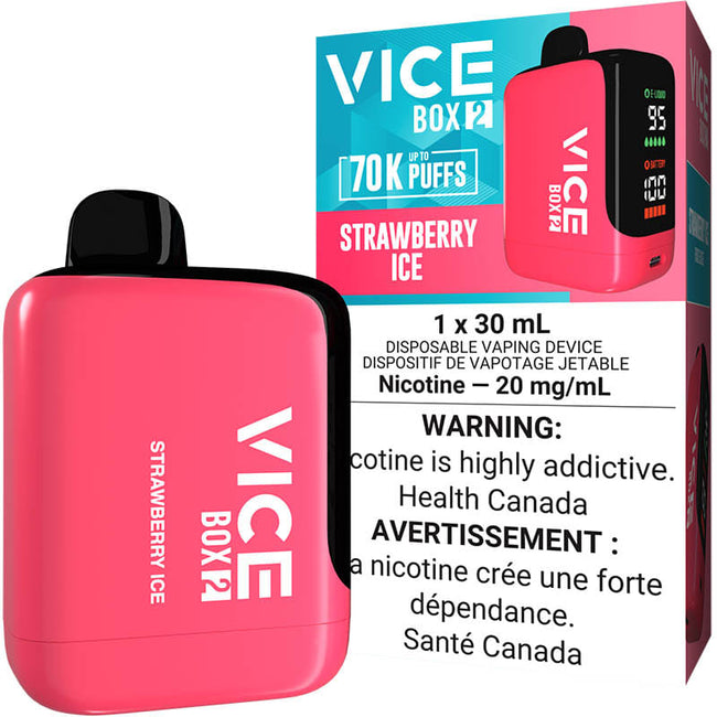 Strawberry Ice Vice Box 2 70K Disposable Vape